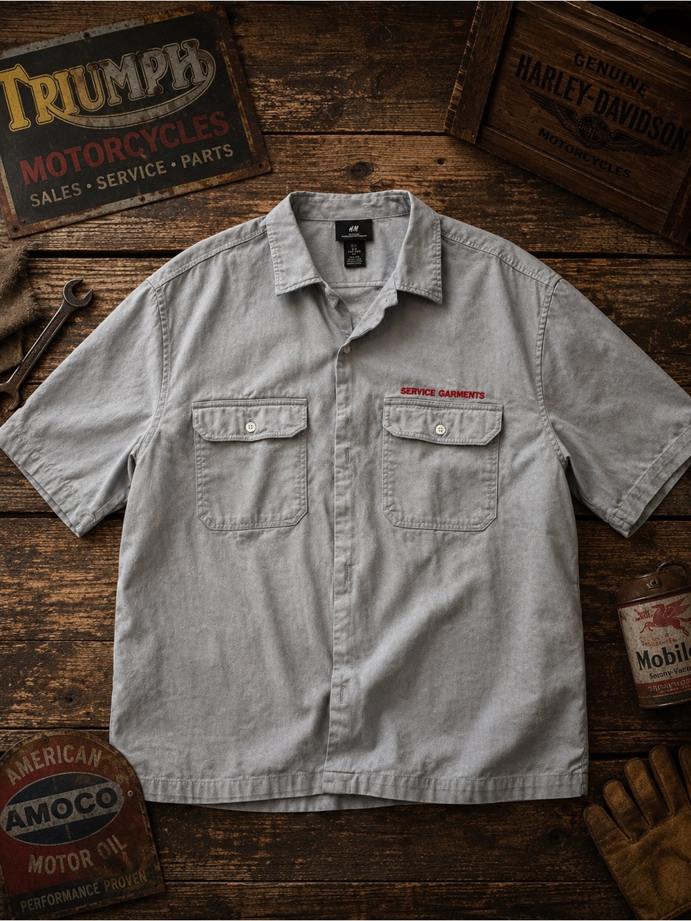 H&M Service Garments Workwear Shirt – Size Large
Service Garments Embroid